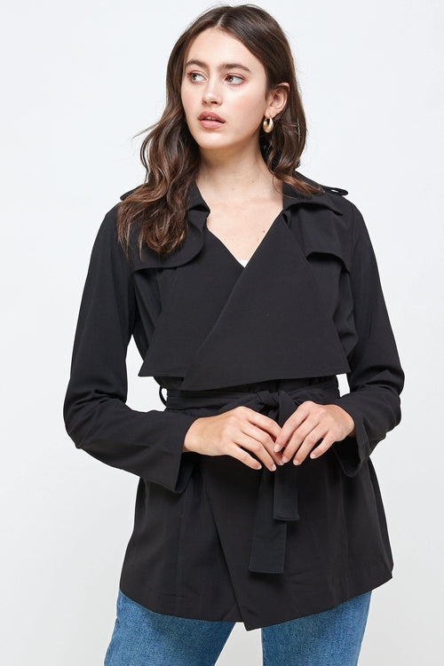 Light Drape Collar Coat