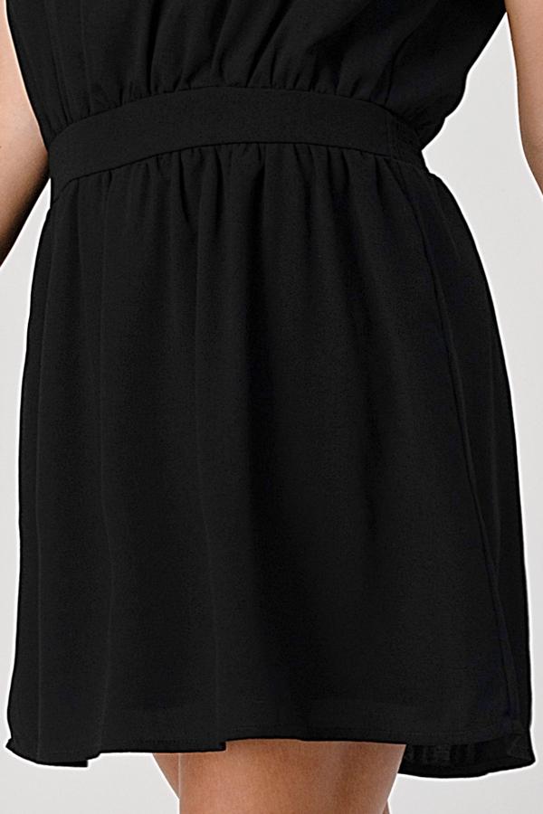 Beaded Shoulder Mini Dress