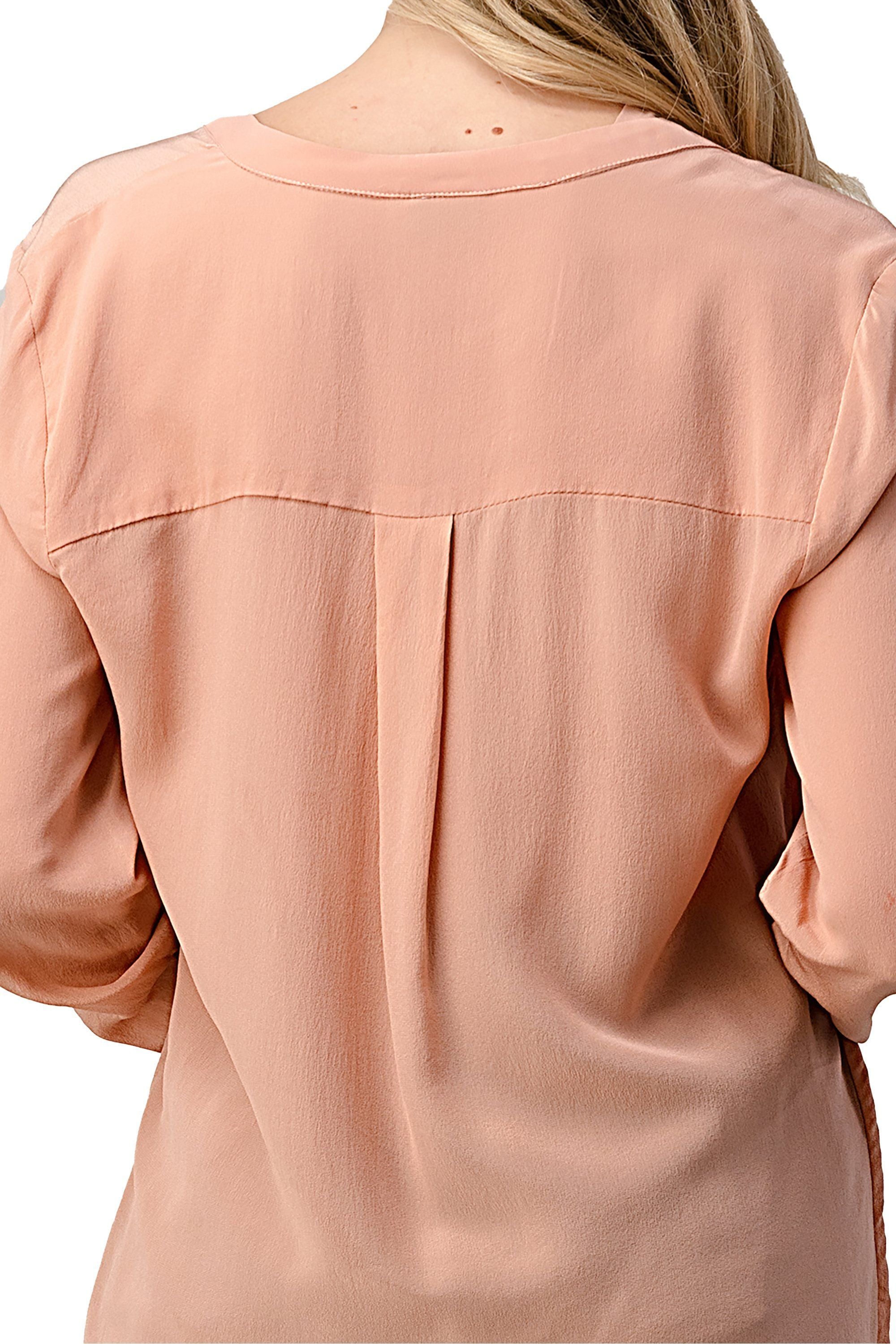 Silk Ruffle Neck Blouse