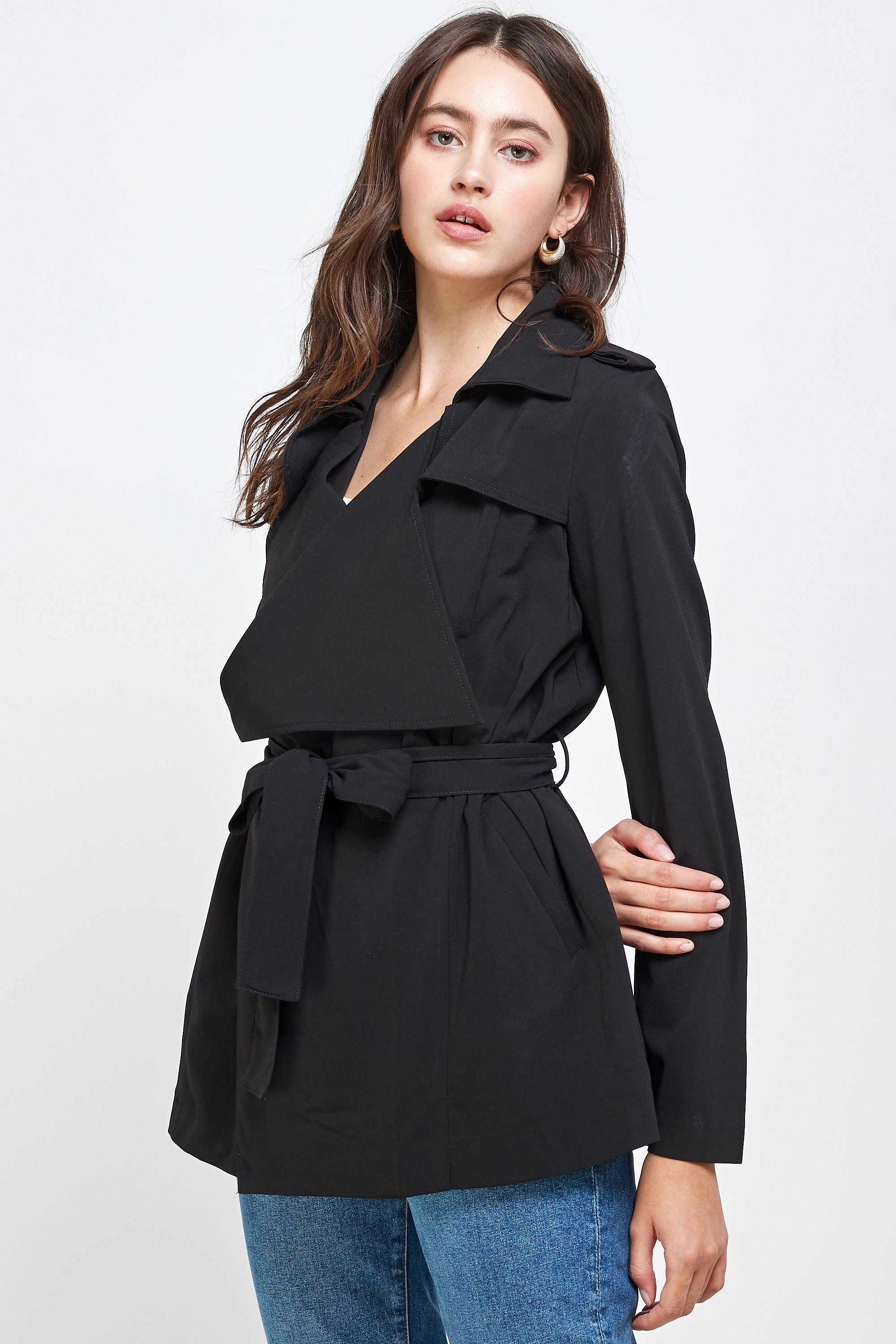 Light Drape Collar Coat