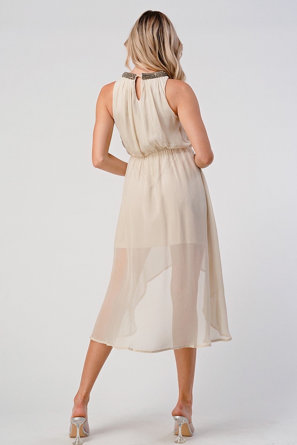 Beaded High-Low Dress – Women's Clothing by Lumiark