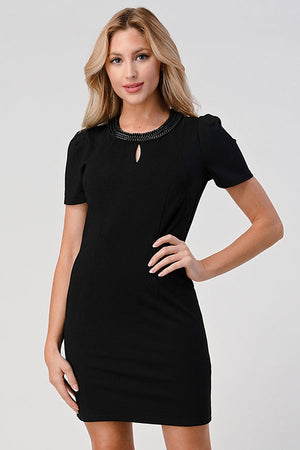 Chain Detail Keyhole Dress – Women's Clothing by Lumiark