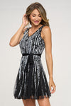 Printed Pleated A-Line Dress – Women's Clothing by Lumiark