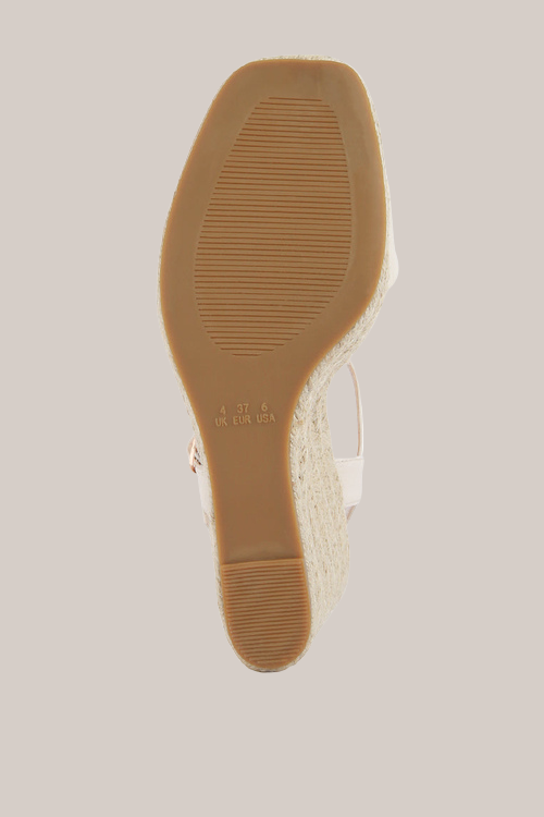 Open-Toe Espadrille Wedge Sandals