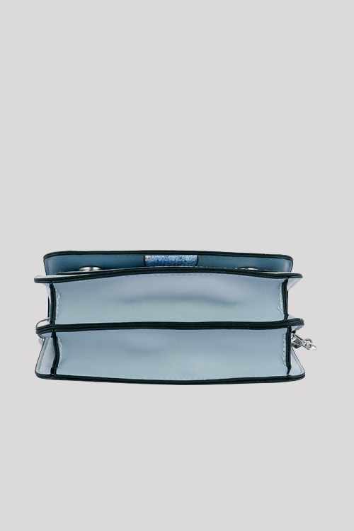 Textured Sling Bag with Chain Strap