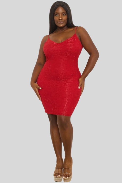 V-Neck Mini Dress