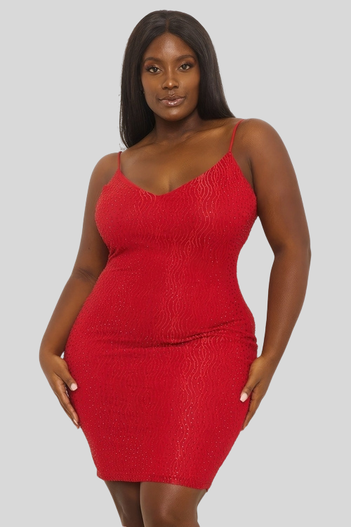 V-Neck Mini Dress