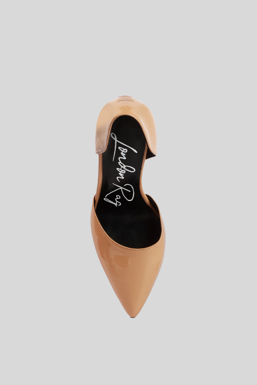Patent Faux Leather Stiletto Pumps