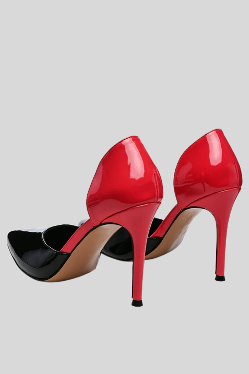 Patent Faux Leather Stiletto Pumps