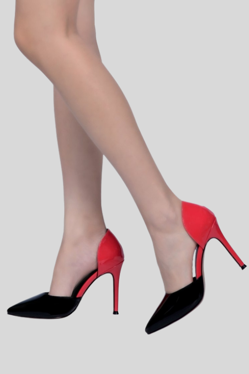 Patent Faux Leather Stiletto Pumps