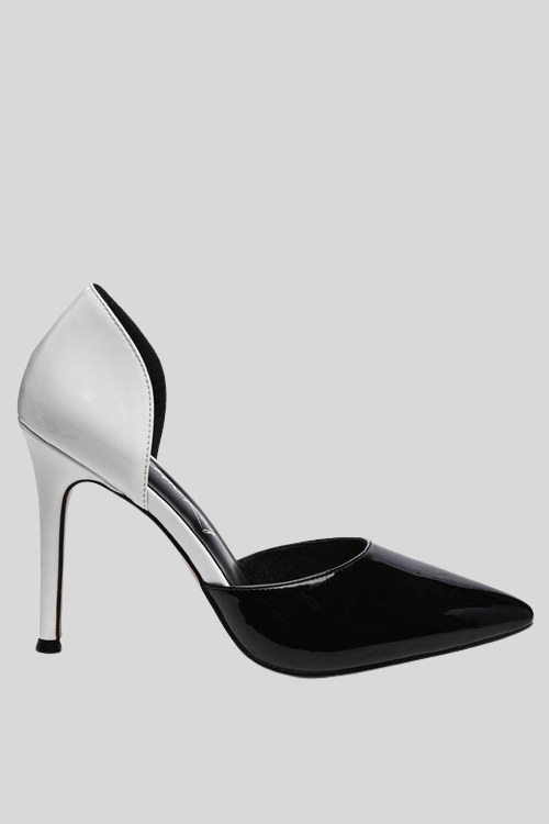 Patent Faux Leather Stiletto Pumps