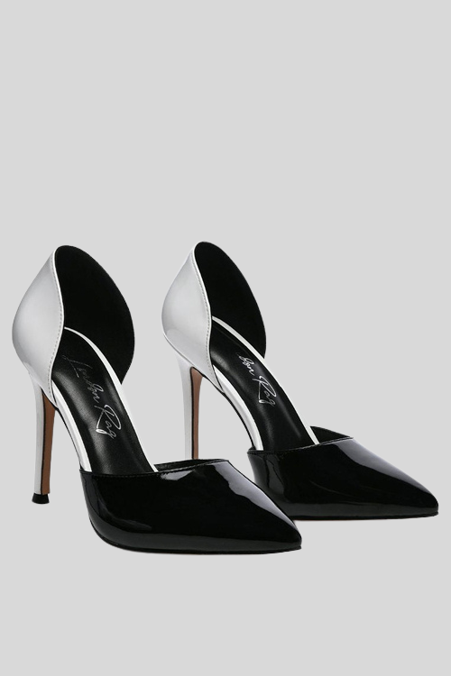 Patent Faux Leather Stiletto Pumps
