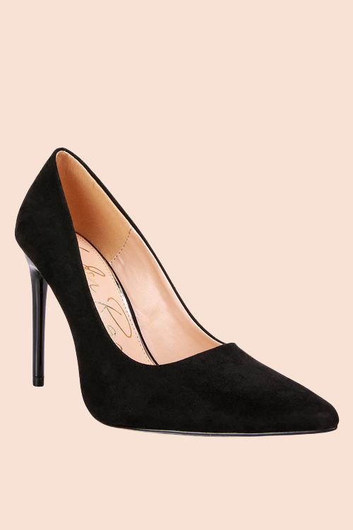 Mid Heel Pointed-Toe Pumps