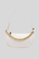 Croc Textured Faux Leather Sling Bag