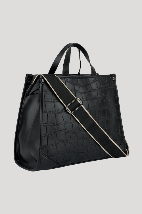 Textured Croco Tote Bag – Footwear by Lumiark