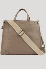 Textured Croco Tote Bag