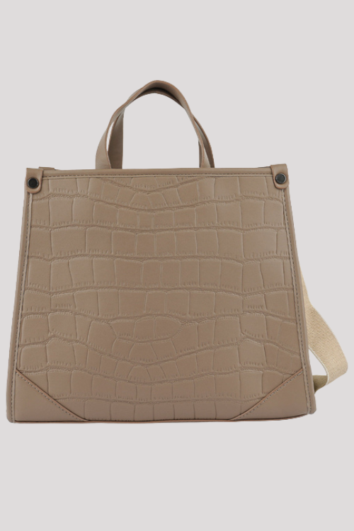Textured Croco Tote Bag – Footwear by Lumiark