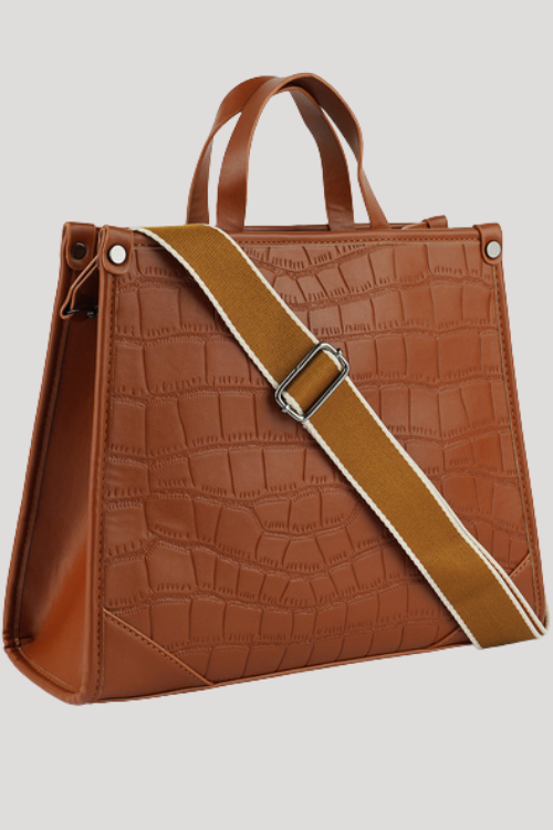 Textured Croco Tote Bag – Footwear by Lumiark