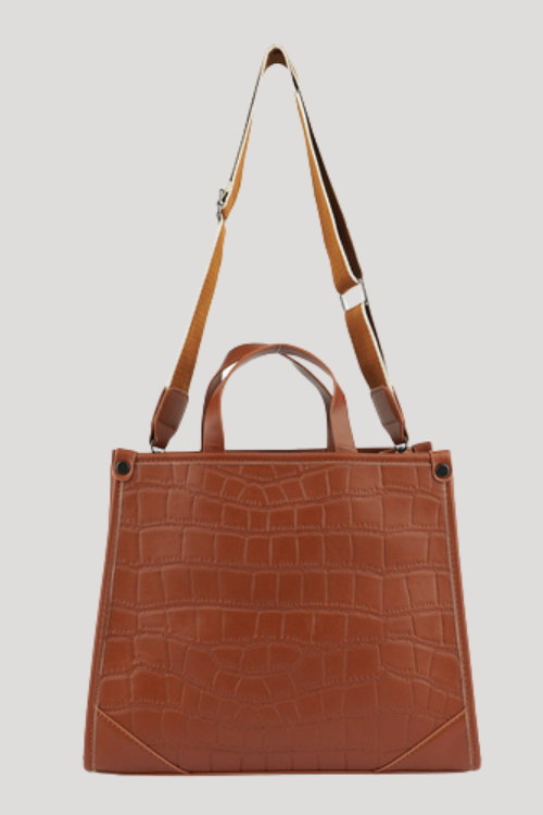 Textured Croco Tote Bag – Footwear by Lumiark