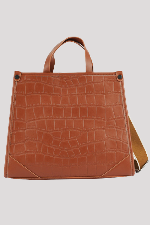 Textured Croco Tote Bag – Footwear by Lumiark