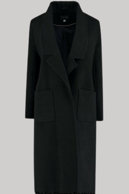 Faux Wool Wrap Belted Coat