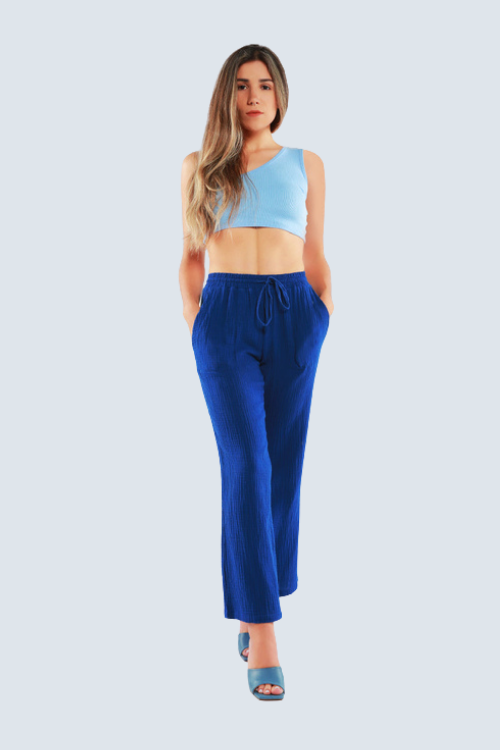 Wide Leg Drawstring Lounge Pants