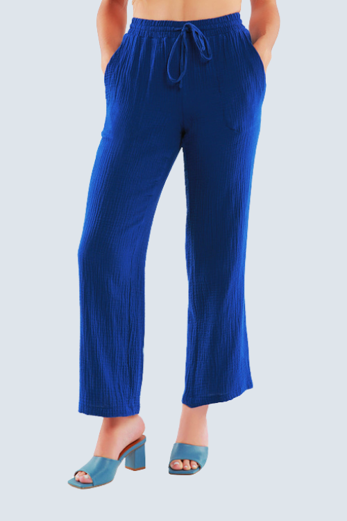 Wide Leg Drawstring Lounge Pants
