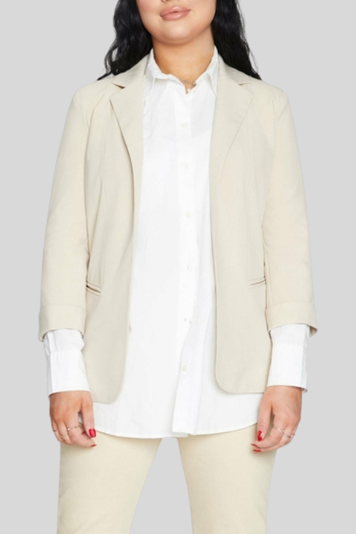 Minimalist Open-Front Blazer – Jackets & Coats by Lumiark