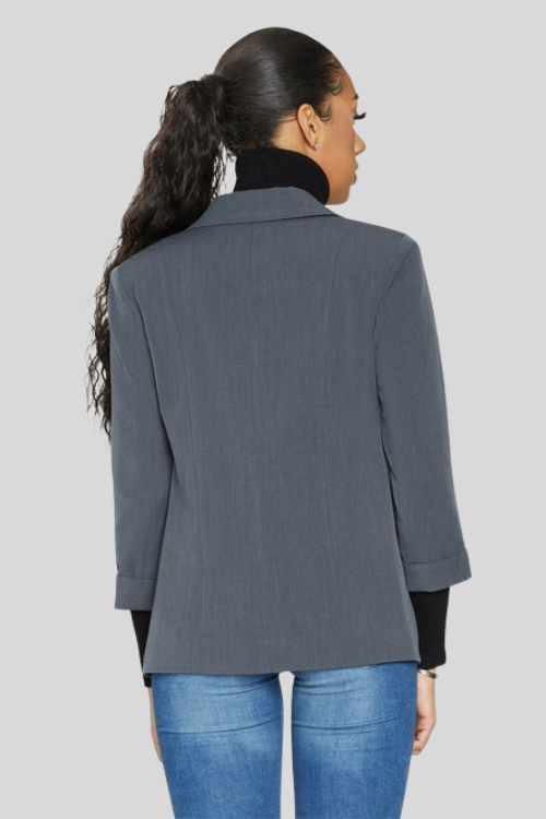 Minimalist Open-Front Blazer – Jackets & Coats by Lumiark
