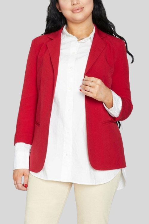 Minimalist Open-Front Blazer – Jackets & Coats by Lumiark