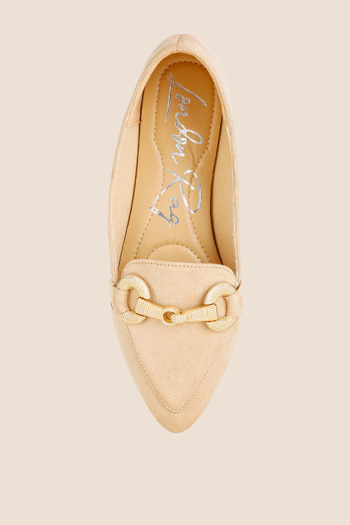 Horsebit Detail Flexible Loafers