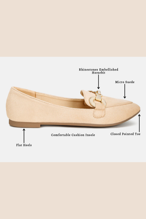Horsebit Detail Flexible Loafers