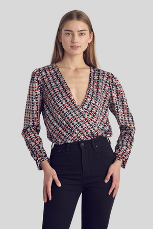 Surplice Long Sleeve Bodysuit