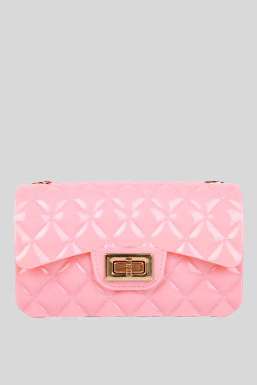 Shiny Quilted Jelly Sling Bag – Footwear by Lumiark