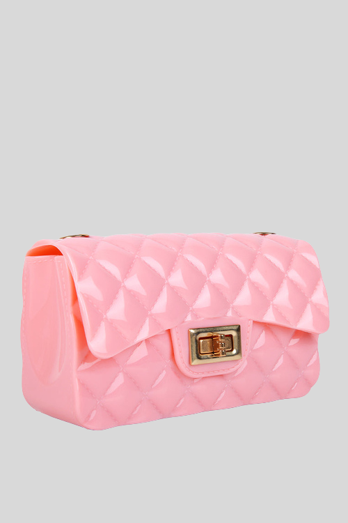 Shiny Quilted Jelly Sling Bag – Footwear by Lumiark