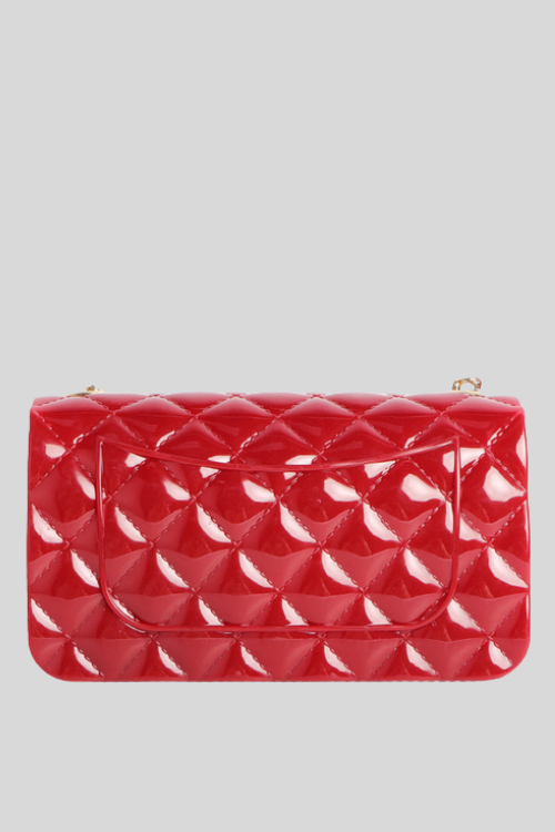 Shiny Quilted Jelly Sling Bag – Footwear by Lumiark