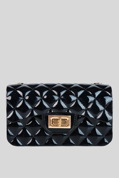 Shiny Quilted Jelly Sling Bag – Footwear by Lumiark