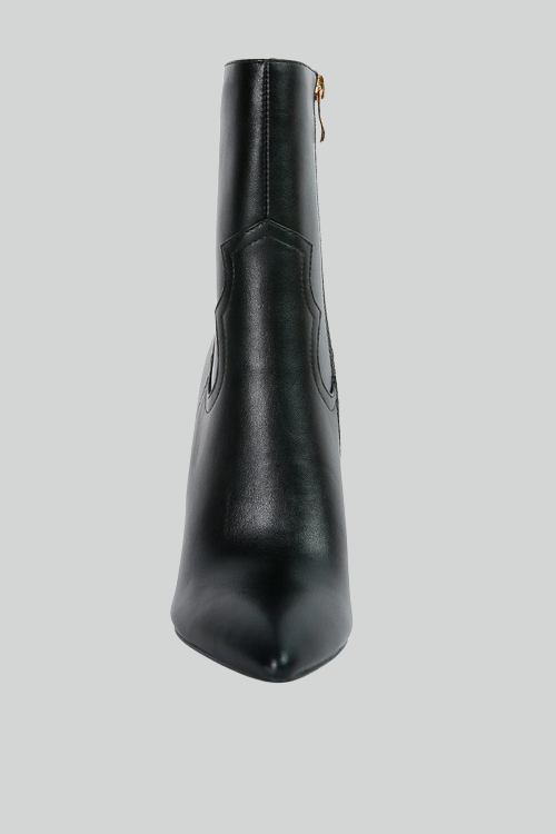 High Heel Cowboy Ankle Boots