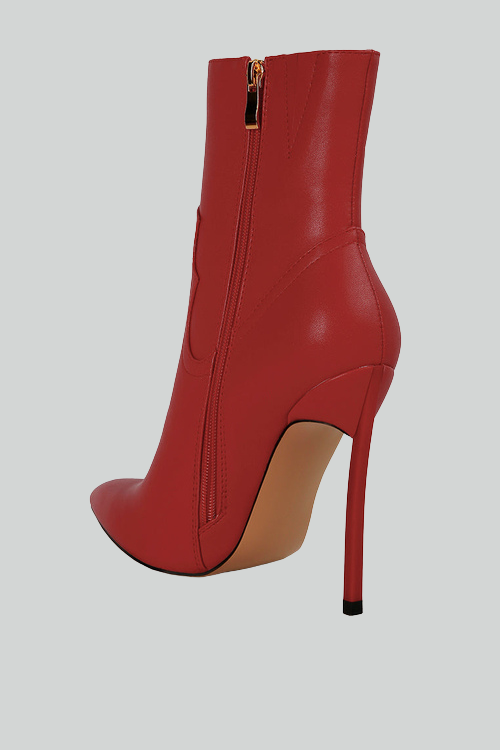 High Heel Cowboy Ankle Boots