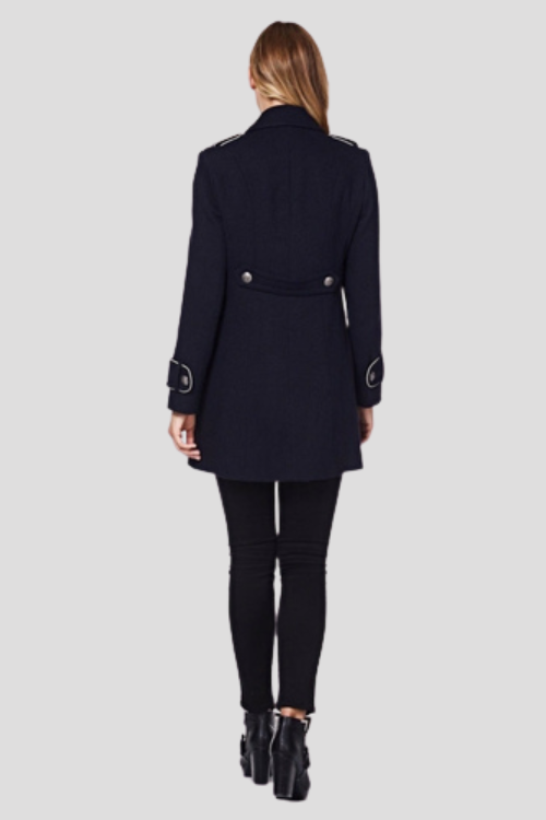 Military Coat with Contrast Buttons – Jackets & Coats by Lumiark