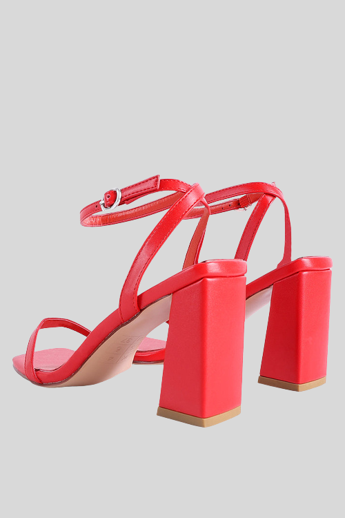 Ankle Strap Block Heel Sandals