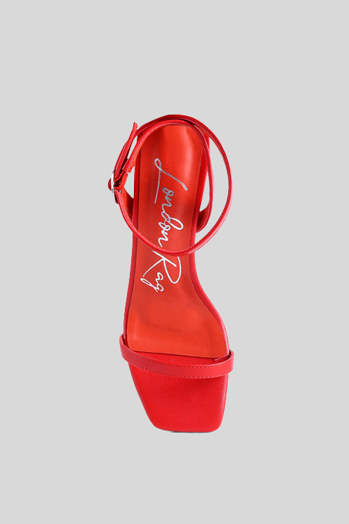 Ankle Strap Block Heel Sandals