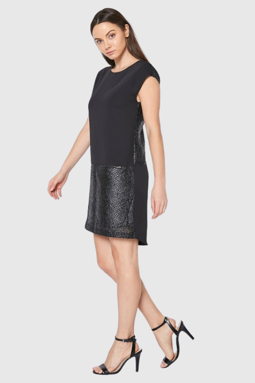 Zipper Pocket Sleeveless Dress