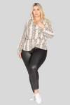 Snakeskin Peplum Top – Women's Clothing by Lumiark