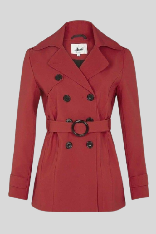 Double Breasted Short Spring Coat – Jackets & Coats by Lumiark