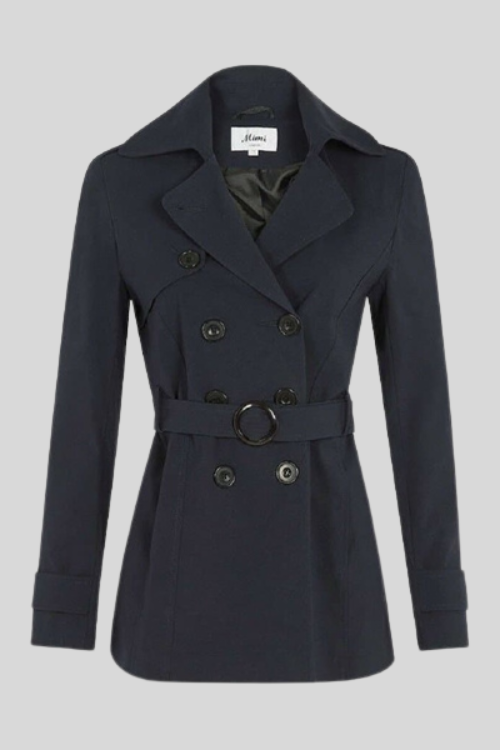 Double Breasted Short Spring Coat – Jackets & Coats by Lumiark