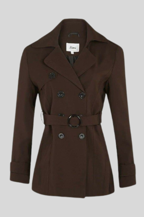 Double Breasted Short Spring Coat – Jackets & Coats by Lumiark