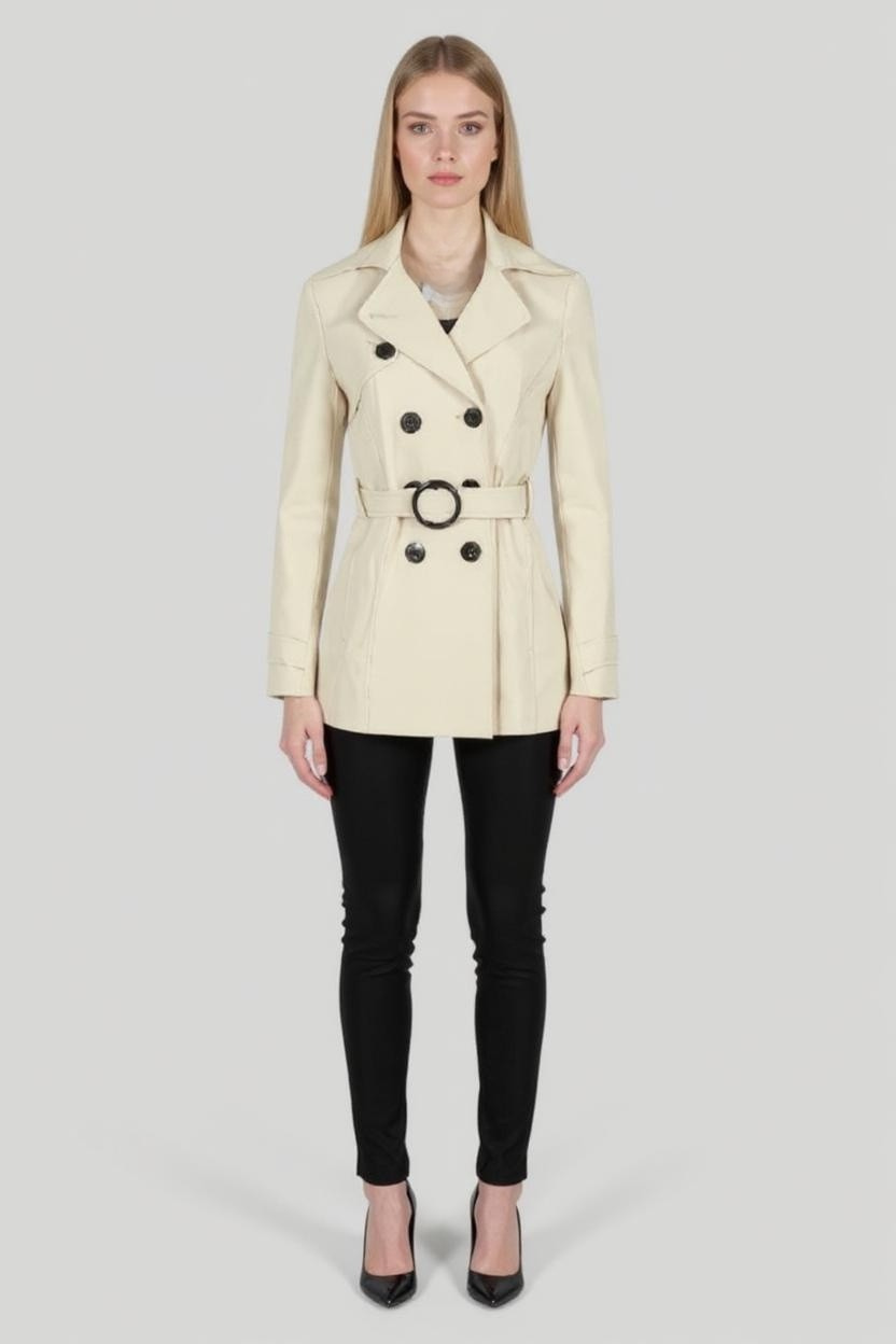 Double Breasted Short Spring Coat