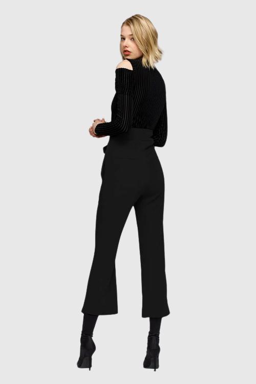 High Waist Slit Detail Trousers