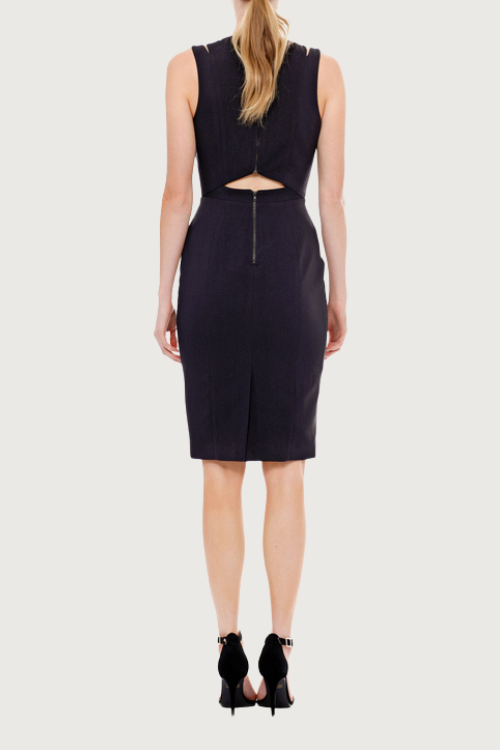 Sleek Keyhole Midi Dress – Dresses by Lumiark